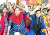 FMPHWs staging protest in office complex of Directorate of Health Services, Jammu.