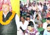 NC Provincial President Devender Singh Rana interacting with people in Dansal area on Sunday.