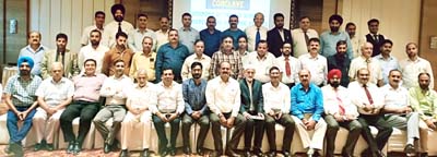 Members of Pvt Schools Coordination Committee at a conclave organized at Jammu on Sunday. Members of Pvt Schools Coordination Committee at a conclave organized at Jammu on Sunday.