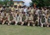 DGP Dilbagh Singh and police personnel posing for group photograph.
