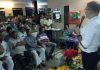 Former DyCM, Kavinder Gupta addressing an election meeting at Nai Basti, Jammu on Saturday.