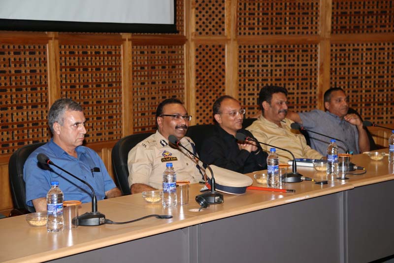 DGP Dilbagh Singh along with other senior police officers during an interactive meet in police auditorium, PHQ, Jammu. DGP Dilbagh Singh along with other senior police officers during an interactive meet in police auditorium, PHQ, Jammu.