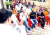 NPP chairman, Harsh Dev Singh addressing public meeting at Karan Nagar, Jammu on Thursday.
