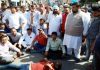 Irate people protesting at Kathua on Saturday. —Excelsior/Pardeep
