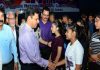 Divisional Commissioner Jammu, Sanjeev Verma interacting with players while declaring open Khelo India competitions in Jammu.