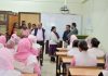DAA and Registrar interacting with students and faculty members of BGSB Nursing College Kishtwar.