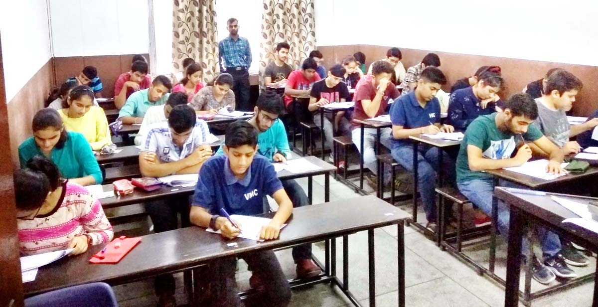 Aspirants during NAT 2019 held by Vidyamandir Classes in Jammu. Aspirants during NAT 2019 held by Vidyamandir Classes in Jammu.