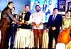 Vivek Sharma, General Manager, The White Hotels Vaishnodevi, Katra receiving awards at a function in New Delhi.