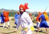A scene of Balwant Thakur's film 'Gulabgatha'.