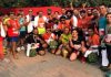 Athletes from JRG and JAC posing for a group photograph after excelling in Airtel Delhi Half Marathon.
