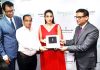 Bollywood actress Karisma Kapoor unveiling the Forevermark brand corner at Fortofino, Aquaf Market, Gandhi Nagar, Jammu on Tuesday. -Excelsior/Rakesh