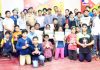 Winners of State Level Table Tennis Championship and dignitaries posing for photograph at Indoor Sports Complex MA Stadium Jammu on Tuesday.