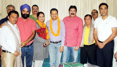 Newly elected office bearers of Wushu Association of J&K posing for a group photograph. Newly elected office bearers of Wushu Association of J&K posing for a group photograph.