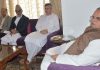 Governor Satya Pal Malik interacting with a delegation on Friday.