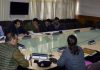 Chief Secretary BVR Subrahmanyam chairing a meeting on Wednesday.