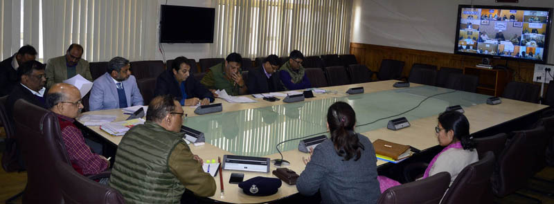 Chief Secretary BVR Subrahmanyam chairing a meeting on Wednesday. Chief Secretary BVR Subrahmanyam chairing a meeting on Wednesday.