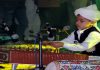 A child artiste playing Kashmiri tunes on Santoor during opening ceremony of Kashmir Autumn FAM Tour, at SKICC on the banks of world famous Dal Lake on Thursday. (UNI)