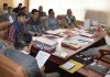 Principal Secretary, Planning, Development & Monitoring Department Rohit Kansal chairing a meeting at Srinagar on Tuesday.
