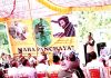 A speaker addressing the Gujjar-Bakerwals and Pahari community during Mahapanchayat of SACGBPF at Salani in Poonch.