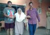 An elderly woman being taken to polling station in Reasi. — Excelsior/Karandeep