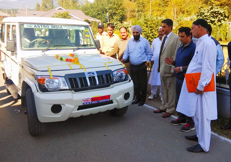 A Bolero Type (4x4) ambulance dedicated to PHC Keran by DDC Kupwara, Khalid Jahangir. A Bolero Type (4x4) ambulance dedicated to PHC Keran by DDC Kupwara, Khalid Jahangir.