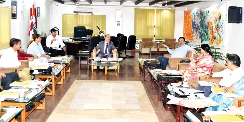 VC, JU, Prof M K Dhar chairing a meeting of University Syndicate on Saturday. VC, JU, Prof M K Dhar chairing a meeting of University Syndicate on Saturday.