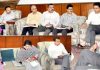 Advisor B B Vyas interacting with officers at Jammu.
