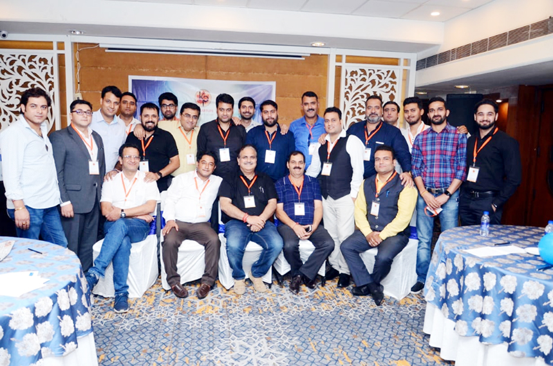 KP youth during launch of Jammu chapter of startup on Sunday. KP youth during launch of Jammu chapter of startup on Sunday.