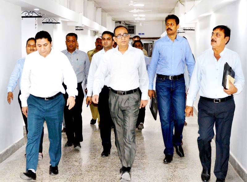 Principal Secretary Planning, Development & Monitoring Department Rohit Kansal visiting Civil Secretariat Jammu on Friday. Principal Secretary Planning, Development & Monitoring Department Rohit Kansal visiting Civil Secretariat Jammu on Friday.