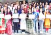 Alumni of GCW Udhampur in their first ever meeting organized by the college on Tuesday.