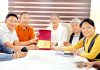 The deputation of Indian Parliament in Exile during a meeting with former DyCM, Kavinder Gupta in Jammu on Tuesday.