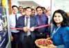 Chairman J&K Grameen Bank, Janak Raj Angural inaugurating new premises of regional office Jammu at Channi Himmat on Tuesday.