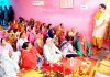 National Conference leader Bimla Luthra addressing women at R.S Pura on Tuesday.
