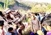 Ill-fated vehicle after accident at village Gurulag in Tehsil Ramnagar.