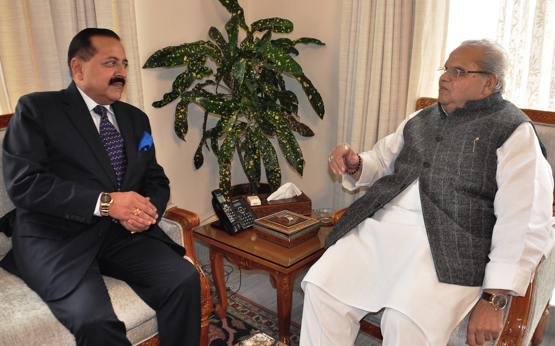 GOVERNOR MEETING UNION MoS IN PMO, DR. JITENDRA SINGH