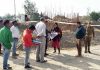 DDC Samba Sushma Chauhan inspecting developmental works on Thursday.