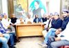 President, Confederation of SC/ST/OBC Organisations RK Kalsotra addressing press conference in Jammu on Friday.