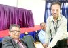 Ex-Director IIT Delhi Dr D P Kothari being presented memento.