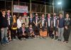 Winning team players and dignitaries posing for group photograph at Jammu.