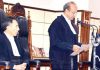 Chief Justice administering oath to new Judge of J&K High Court.