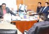 Principal Secretary Finance Navin K Choudhary chairing a meeting of High-Powered Committee in Jammu on Tuesday.