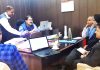 Secretary IT, Saugat Biswas, chairing a meeting of officers of IT, JaKeGA and JDA.