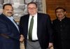 US envoys meeting Devender Rana at Jammu on Thursday.