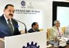 Union Minister Dr Jitendra Singh delivering keynote address at the conference on "Cannabis R&D in India", at New Delhi on Friday.