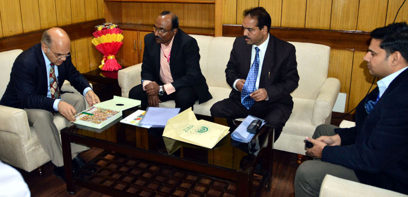 Advisor to Governor Kewal Kumar Sharma chairing a meeting at Civil Secretariat in Jammu on Tuesday. Advisor to Governor Kewal Kumar Sharma chairing a meeting at Civil Secretariat in Jammu on Tuesday.