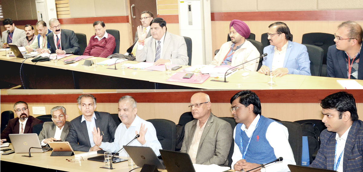 BB Vyas, Advisor to Governor & Member Shrine Board chairing 53rd Governing Body meeting of SMVD Narayana Super Speciality Hospital on Friday. BB Vyas, Advisor to Governor & Member Shrine Board chairing 53rd Governing Body meeting of SMVD Narayana Super Speciality Hospital on Friday.