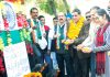 Mayor Jammu, Chander Mohan Gupta, and others paying tributes to 26/11 martyrs at Dogra Shourya Sthal, Amphalla in Jammu.