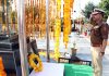 DGP Dilbag Singh paying tributes to martyrs at their memorial at Rail Head Jammu on Monday.