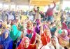 Ch Lal Singh addressing a public meeting at Satrayan in R S Pura on Sunday.