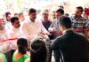 Manish Sahni, General Secretary of Shiv Sena Bala Saheb Thackeray inaugurating sale unit of V-Mart at Kachhi Chowni in Jammu.